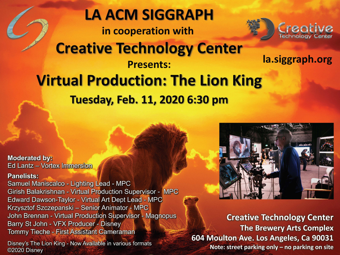 Virtual Production: The Lion King | LA ACM SIGGRAPH